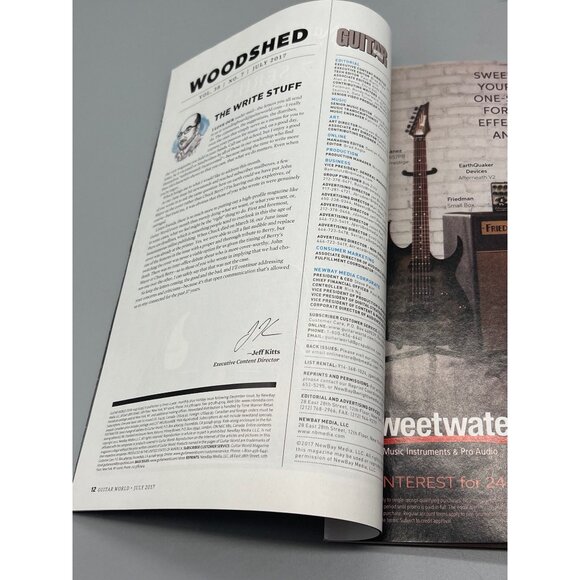 Guitar world magazine July 2017 Gov't mule Guitar & bass paper 122 pages READ - Picture 3 of 5